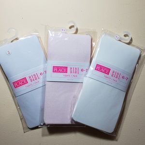 NWT Girls Size 6/7 3 Pack Tights